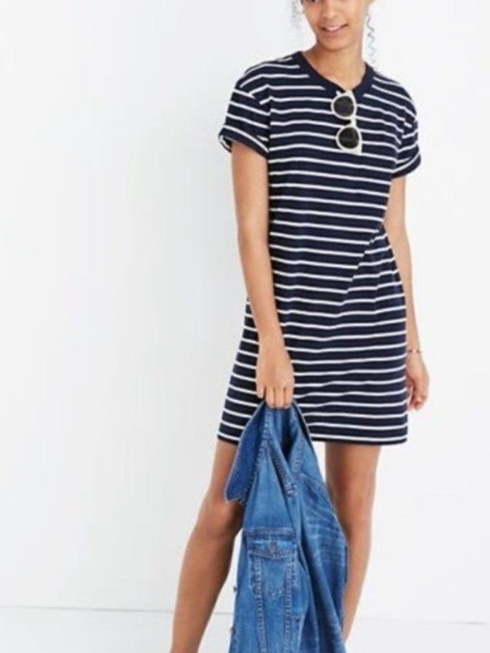 Madewell Tina Striped TShirt Dress